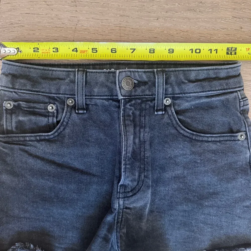 Gap Teen Sky High Denim Shorts in Black Wash size 10